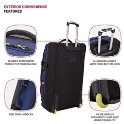 SwissGear Extra Large Lightweight Rolling Duffel, Blue/Green 17 SwissGear Extra Large Lightweight Rolling Duffel, Blue/Green -Vera Bradley Shop 51qv8iP46fL