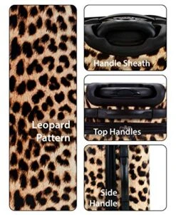 Rockland Safari Hardside Spinner Wheel Luggage, Leopard, Carry-On 20-Inch -Vera Bradley Shop 51qvpuIGnkL
