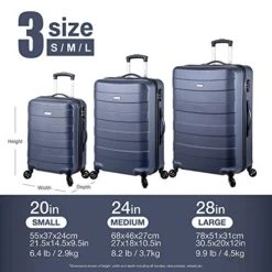 Regent Square Travel - 3 Piece Luggage Sets With Build-In TSA Lock And Spinner Goodyear Wheels – Mangusta, Hard Case (Asphalt) 13 Regent Square Travel - 3 Piece Luggage Sets With Build-In TSA Lock And Spinner Goodyear Wheels – Mangusta, Hard Case (Asphalt) -Vera Bradley Shop 51rb7wDYUXL
