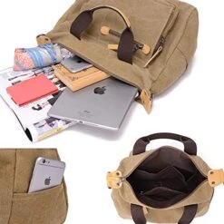 Gashen Canvas Handbag Casual Messenger Bag Shoulder Bag Travel Organizer Bag Multi-pocket Purse For -Vera Bradley Shop 51rco CqJsL