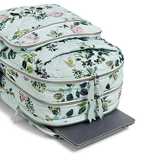Vera Bradley Performance Twill XL Campus Backpack, Seawater Blooms 5 Vera Bradley Performance Twill XL Campus Backpack, Seawater Blooms - Image 3