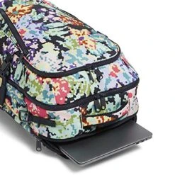 Vera Bradley Recycled Lighten Up Reactive Lay Flat Travel Backpack, Happy Blooms Cross-Stitch -Vera Bradley Shop 51ss13eJCsL