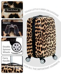 Rockland Safari Hardside Spinner Wheel Luggage, Leopard, Carry-On 20-Inch -Vera Bradley Shop 51syV1Qq0wL
