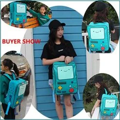 Adventure Time BackpackS Finn And Jake Skybird Beemo BMO BackpackS Water Resistant Cartoon Robot Backpacks For Women Men College School Student Laptop Green PU Backpacks -Vera Bradley Shop 51tA0yLVObL