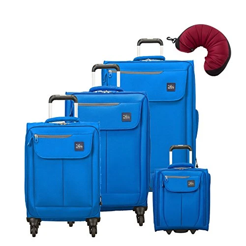 Skyway Mirage 2.0 | 5-Piece Set | 16" Underseater, 20", 24" And 28" Expandable Spinners, Travel Pillow (Blue Royal) 3 Skyway Mirage 2.0 | 5-Piece Set | 16" Underseater, 20", 24" And 28" Expandable Spinners, Travel Pillow (Blue Royal)