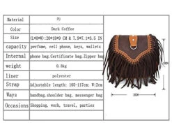 Bibitime Womens Retro Vintage Fringe Tassel Shoulder Bag Handbags Messenger Bag Girl Crossbody 9 Bibitime Womens Retro Vintage Fringe Tassel Shoulder Bag Handbags Messenger Bag Girl Crossbody -Vera Bradley Shop 51ur5fvOWwL
