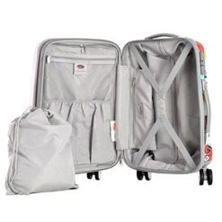 Olympia Luggage Blossom 25 Inch Expandable Vertical Rolling Upright Bag, Aqua, One Size -Vera Bradley Shop 51vMeQUInnL