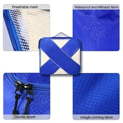 P.travel 6Pcs Packing Cubes For Travel Lightweight Luggage Organizer Bag Travel Cubes (Blue) -Vera Bradley Shop 51vcMFqfCWL