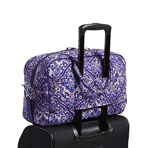 Vera Bradley Cotton Compact Weekender Travel Bag, Regal Rosette 5 Vera Bradley Cotton Compact Weekender Travel Bag, Regal Rosette - Image 3