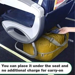 Wandf Foldable Travel Duffel Bag Luggage Sports Gym Water Resistant Nylon (Yellow) 13 Wandf Foldable Travel Duffel Bag Luggage Sports Gym Water Resistant Nylon (Yellow) -Vera Bradley Shop 51w5XX ZpEL