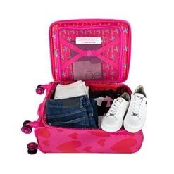 Cloe By Agatha Ruiz De La Prada Checked Medium 24" Inch Luggage With 360º-spinner Wheels In Magenta Color -Vera Bradley Shop 51w5 gTP0dS