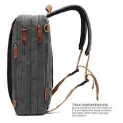 CoolBELL Convertible Backpack Shoulder Bag Messenger Bag Laptop Case Business Briefcase Leisure Handbag Multi-Functional Travel Rucksack Fits 17.3 Inch Laptop For Men/Women (Canvas Dark Grey) 13 CoolBELL Convertible Backpack Shoulder Bag Messenger Bag Laptop Case Business Briefcase Leisure Handbag Multi-Functional Travel Rucksack Fits 17.3 Inch Laptop For Men/Women (Canvas Dark Grey) -Vera Bradley Shop 51w6RAEg1hL