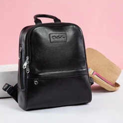 Bostanten Women Leather Backpack Purse Satchel Shoulder School Bags For College Black Small -Vera Bradley Shop 51wQQJYxXEL