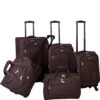 American Flyer South West Collection 5-Piece Luggage Set, Brown