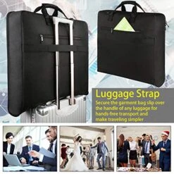 Garment Bags, Large Suit Travel Bag With Pockets & Shoulder Strap, MATEIN Professional Foldable Carry On Bag For Business Trip, Waterproof Luggage Bags For Travel For Men Women, Black -Vera Bradley Shop 51wiW67 fgL