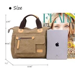 Gashen Canvas Handbag Casual Messenger Bag Shoulder Bag Travel Organizer Bag Multi-pocket Purse For -Vera Bradley Shop 51x7 2BYb mIL