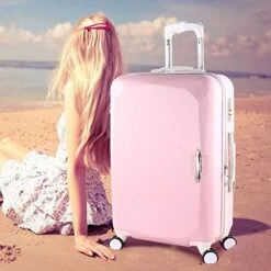 Fashion Wheels Suitcases And Travel Bags Valise Cabine Valiz Koffer Suitcase Maletas Carry On Rolling Luggage,Red,22 -Vera Bradley Shop 51xL7opOJRL