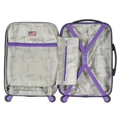 Olympia Apache Ii 21" Carry-on Spinner, BLACK+PURPLE, One Size 11 Olympia Apache Ii 21" Carry-on Spinner, BLACK+PURPLE, One Size -Vera Bradley Shop 51xLFUVk0mL