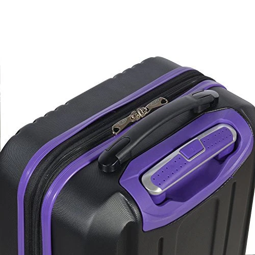 Olympia Apache Ii 21" Carry-on Spinner, BLACK+PURPLE, One Size 7 Olympia Apache Ii 21" Carry-on Spinner, BLACK+PURPLE, One Size - Image 5
