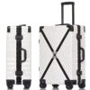 Sondre X Luggage Rolling Wheels Old Fashion Trunk Suitcase PC ABS Spinner Hardshell Carry On With TSA Lock 20" 24" 26" 29"(White) 1 Sondre X Luggage Rolling Wheels Old Fashion Trunk Suitcase PC ABS Spinner Hardshell Carry On With TSA Lock 20" 24" 26" 29"(White) -Vera Bradley Shop 51xutxpIeFL