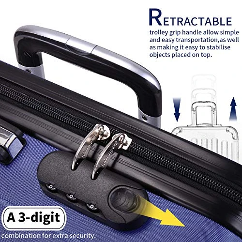 Sandinrayli Luggage Set, Lightweight & Durable Travel Suitcase With Spinner Wheels, 20” 24” 28” Hardside Spinner Set 6 Sandinrayli Luggage Set, Lightweight & Durable Travel Suitcase With Spinner Wheels, 20” 24” 28” Hardside Spinner Set - Image 4