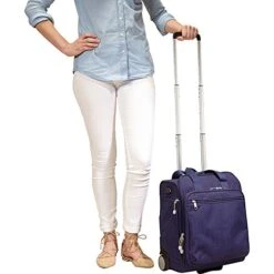 EBags Kalya Underseat Carry-on 2.0 With USB Port (Brushed Indigo) -Vera Bradley Shop 51zh761d UL 612ed2bc fdeb 4cf4 8397 96924f3a8f14