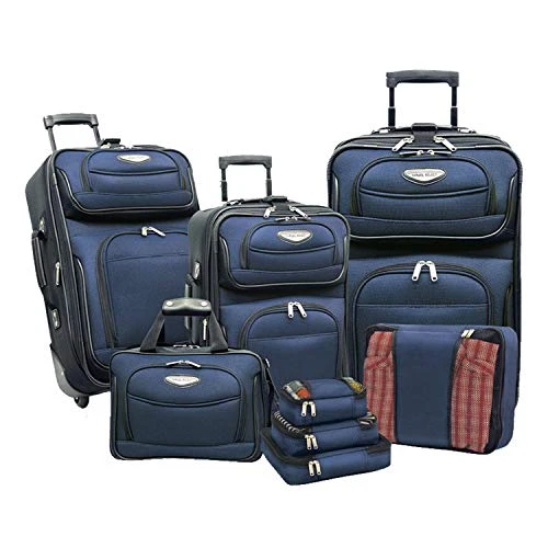 Travel Select Amsterdam Expandable Rolling Upright Luggage, Navy, 8-Piece Set 3 Travel Select Amsterdam Expandable Rolling Upright Luggage, Navy, 8-Piece Set