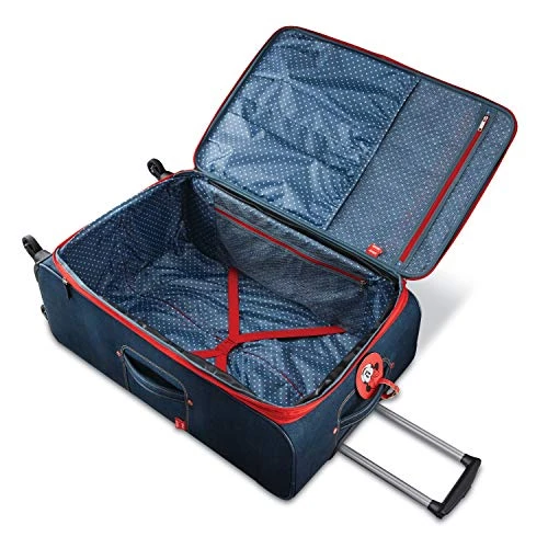 American Tourister Disney Softside Luggage With Spinner Wheels, Minnie Mouse Denim, Checked-Large 28-Inch 9 American Tourister Disney Softside Luggage With Spinner Wheels, Minnie Mouse Denim, Checked-Large 28-Inch - Image 7