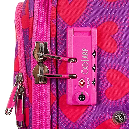 Cloe By Agatha Ruiz De La Prada Carry-On 20 Inch Luggage With 360º-spinner Wheels In Magenta Color 10 Cloe By Agatha Ruiz De La Prada Carry-On 20 Inch Luggage With 360º-spinner Wheels In Magenta Color - Image 8