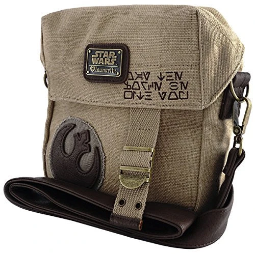 Loungefly The Force Awakens Star Wars Rebel Convertible Crossbody/Waist Bag Tan One Size 4 Loungefly The Force Awakens Star Wars Rebel Convertible Crossbody/Waist Bag Tan One Size - Image 2