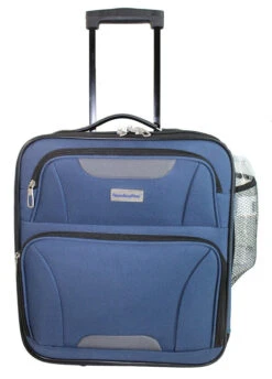 New Arrival 1 Boardingblue Rolling Personal Item Luggage For Jetblue Sun Country Airlines 16.5" (Navy)