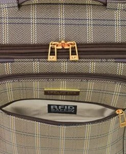 London Fog Brentwood II 4 Piece Set (with Under The Seat Bag), Cappuccino -Vera Bradley Shop 614jb5KDRqL