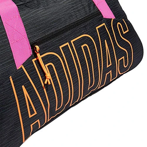 Adidas Graphic Duffel Bag, Canvas Black/Screaming Orange/Screaming Pink, One Size 5 Adidas Graphic Duffel Bag, Canvas Black/Screaming Orange/Screaming Pink, One Size - Image 3