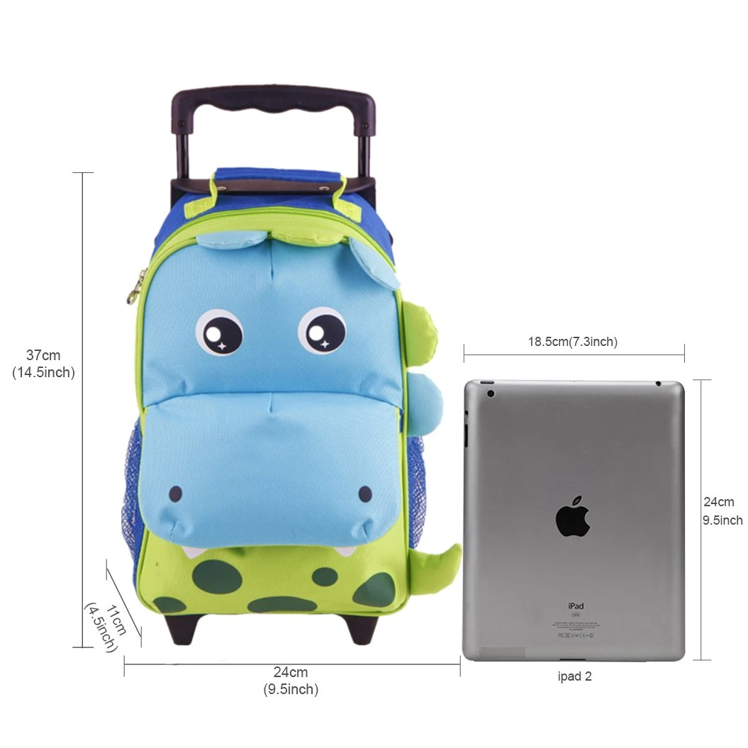 Yodo Zoo 3-Way Toddler Backpack With Wheels Or Little Kids Rolling Luggage, With Front Pouch And Side Bottle Holders, For Toddler Boys And Girls, Dinosaur 6 Yodo Zoo 3-Way Toddler Backpack With Wheels Or Little Kids Rolling Luggage, With Front Pouch And Side Bottle Holders, For Toddler Boys And Girls, Dinosaur - Image 4