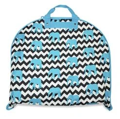 Ever Moda Elephant Chevron Hanging Garment Bag