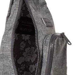 Vera Bradley Women's Recycled Lighten Up Reactive Mini Sling Backpack, Gray Heather, One Size -Vera Bradley Shop 61GHN8znyvL