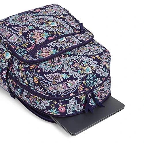 Vera Bradley Women's Signature Cotton Campus Backpack, French Paisley, One Size 9 Vera Bradley Women's Signature Cotton Campus Backpack, French Paisley, One Size - Image 7