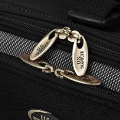 U.S. Traveler New Yorker Lightweight Softside Expandable Travel Rolling Luggage Set, Black/Grey, 4-Piece (15/21/25/29) -Vera Bradley Shop 61MiuHTtCFL