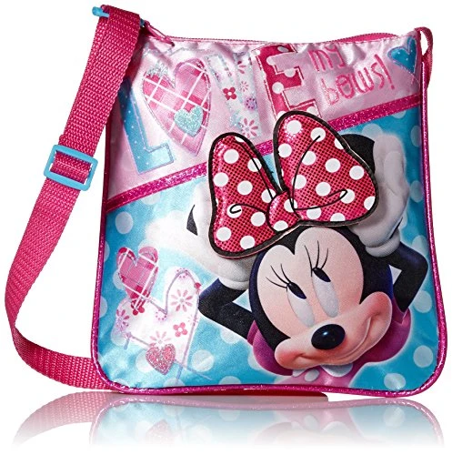 Disney Girls' Minnie Crossbody Love My Bows, Pink 3 Disney Girls' Minnie Crossbody Love My Bows, Pink