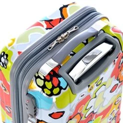 Olympia Luggage Blossom 25 Inch Expandable Vertical Rolling Upright Bag, Aqua, One Size -Vera Bradley Shop 61QszdWUj6L