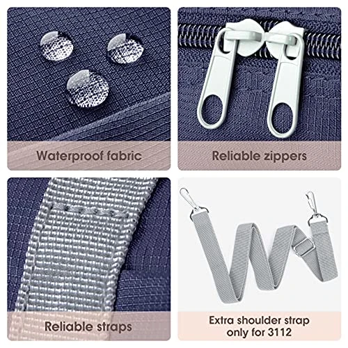 For Spirit Airlines Foldable Travel Duffel Bag Tote Carry On Luggage Sport Duffle Weekender Overnight For Women And Girls (3112 Dark Blue ( With Shoulder Strap)) 4 For Spirit Airlines Foldable Travel Duffel Bag Tote Carry On Luggage Sport Duffle Weekender Overnight For Women And Girls (3112 Dark Blue ( With Shoulder Strap)) - Image 2