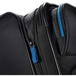 American Tourister Eclipse Softside Spinner Luggage (Black/Blue, 20 Inch) -Vera Bradley Shop 61TYGTiMXmL