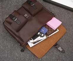 Berchirly Large Capacity Casual Men PU Leather Backpack Messenger Shoulder Bags Daypack Handbag -Vera Bradley Shop 61UJinzV 2BCL