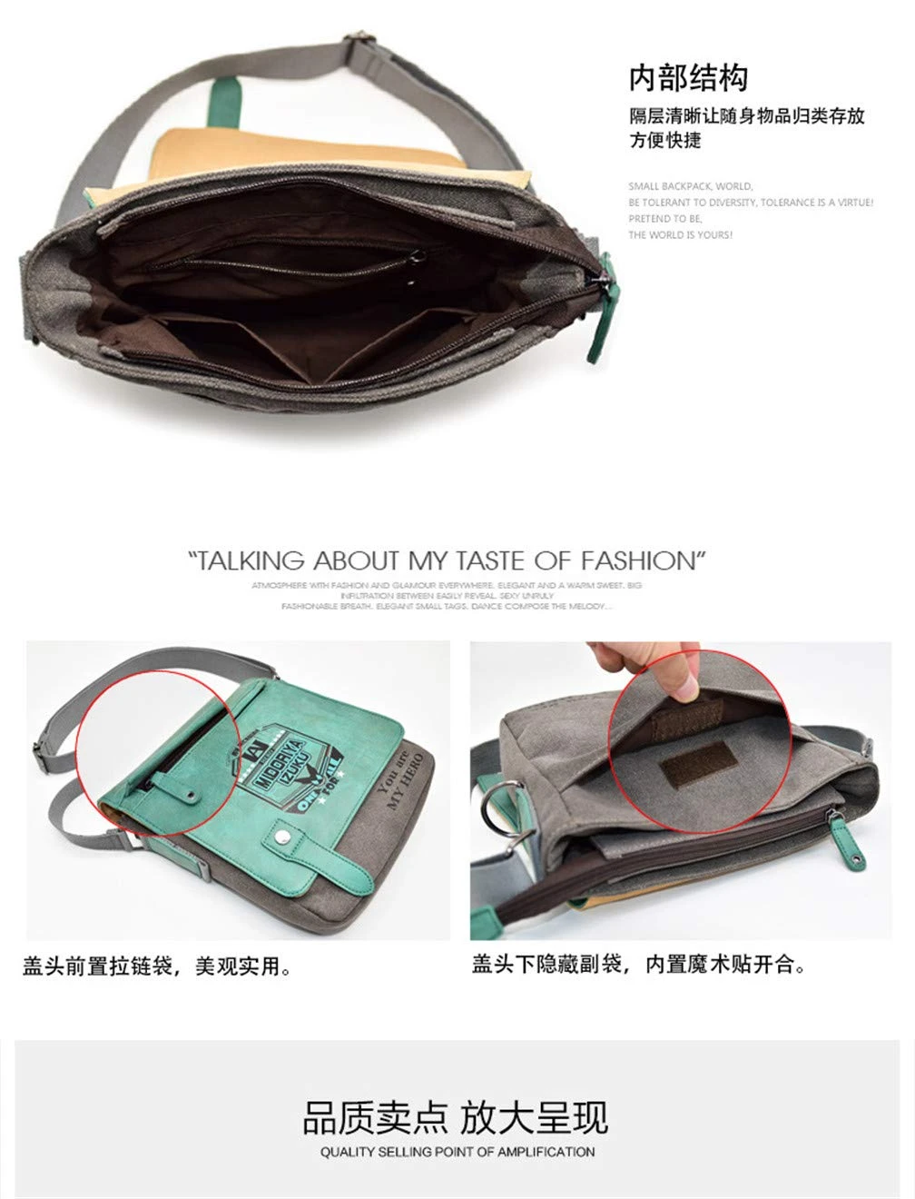 YOYOSHome Anime Gintama Cosplay Satchel Messenger Bag Shoulder Bag Handbag Crossbody Bag 5 YOYOSHome Anime Gintama Cosplay Satchel Messenger Bag Shoulder Bag Handbag Crossbody Bag - Image 3