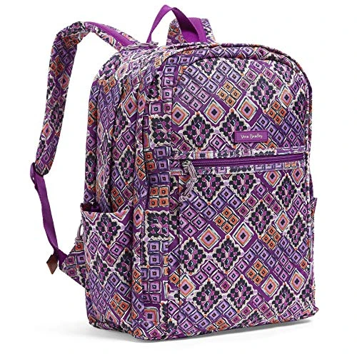 Vera Bradley Women's Lighten Up Grand Backpack, Dream Diamonds 8 Vera Bradley Women's Lighten Up Grand Backpack, Dream Diamonds - Image 6