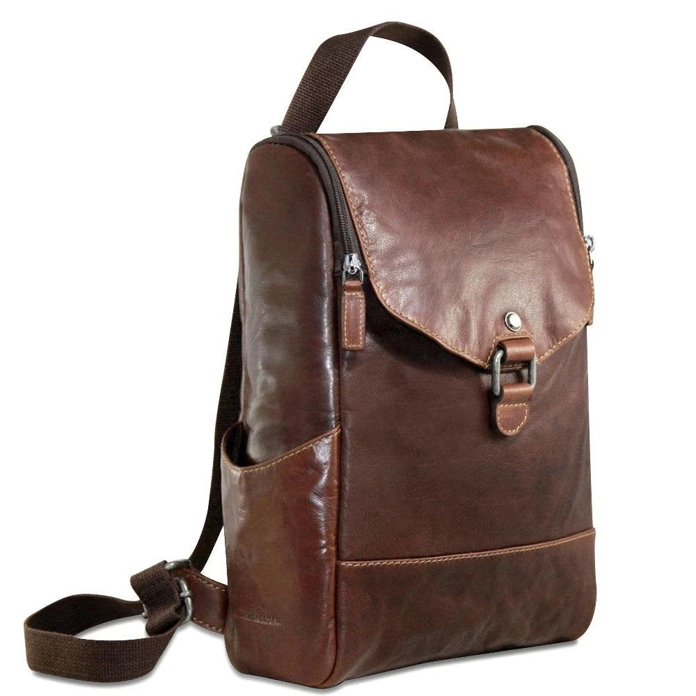 Jack Georges Voyager Collection Convertible Crossbody Backpack Brown 3 Jack Georges Voyager Collection Convertible Crossbody Backpack Brown