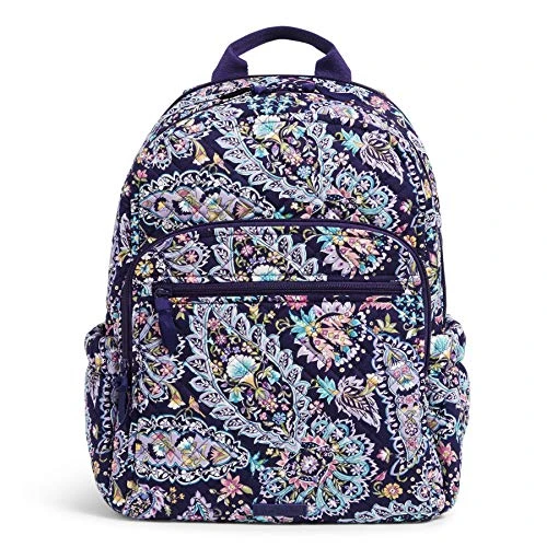 Vera Bradley Women's Signature Cotton Campus Backpack, French Paisley, One Size 3 Vera Bradley Women's Signature Cotton Campus Backpack, French Paisley, One Size