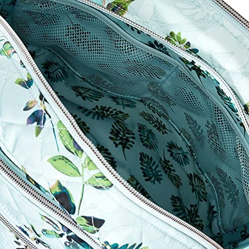 Vera Bradley Performance Twill Campus Backpack, Seawater Blooms 6 Vera Bradley Performance Twill Campus Backpack, Seawater Blooms - Image 4