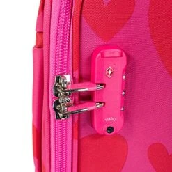 Cloe By Agatha Ruiz De La Prada Checked Medium 24" Inch Luggage With 360º-spinner Wheels In Magenta Color -Vera Bradley Shop 61i0x6rX 0S