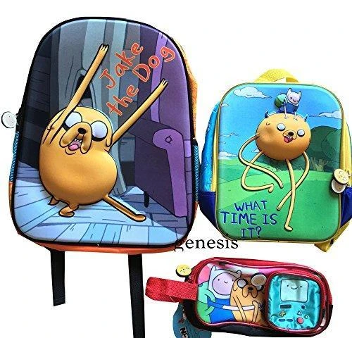 Adventure Time 3D Backpack Jake & Fin, "What Time Is It" Adventure Time Mini Backpack With Pencil 3 Adventure Time 3D Backpack Jake & Fin, "What Time Is It" Adventure Time Mini Backpack With Pencil